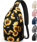 Crossbody Bags for Women Men Trendy Sling Bag Backpack Casual Chest Bag with Convertible Shoulder Strap