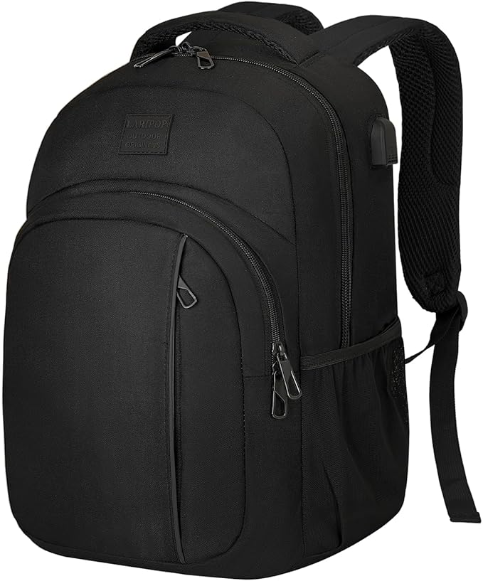 LARIPOP Travel Laptop Backpack,15.6 Inch Business Laptop backpack for Men Women with USB Charging Port,Water-Resistant Laptopack Weekender Daypack for Work College Computer | Water-Resistant