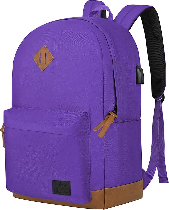 Goloni Backpack for Men Women, Anti-Theft Travel Laptop Backpack, Water Resistant 17.3 Inch USB Charging Backpack, Large Capacity Work Commute Bag