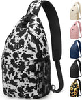 Crossbody Bags for Women Men Trendy Sling Bag Backpack Casual Chest Bag with Convertible Shoulder Strap