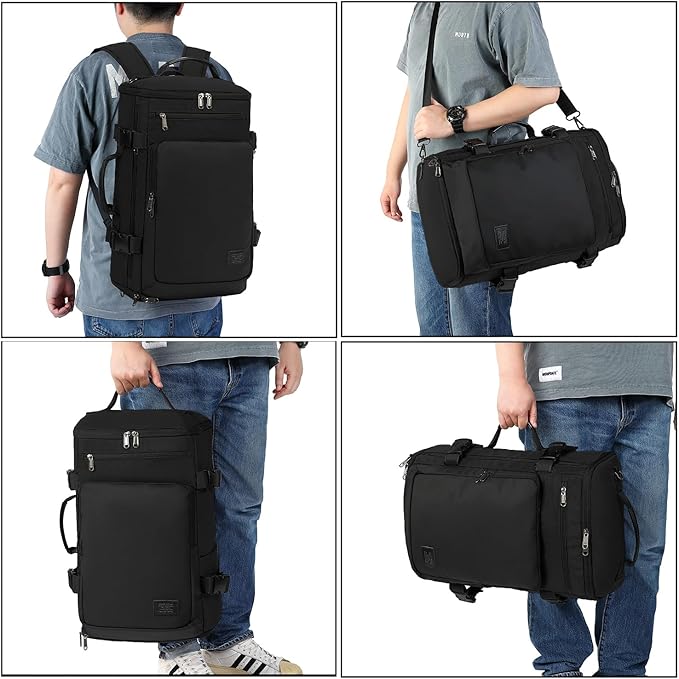 Kalesi Gym Duffle Bag Backpack 4-Way Waterproof with Shoes Compartment for travel Sport Hiking laptop