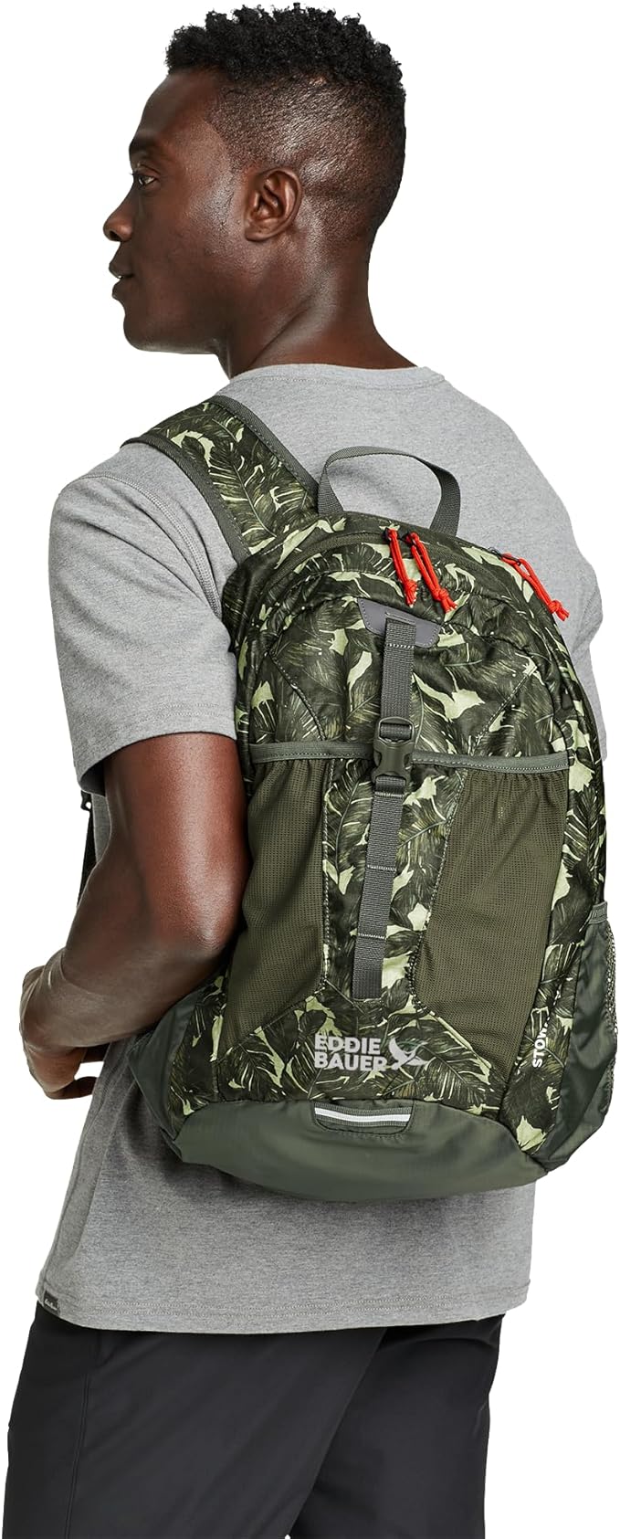 Eddie Bauer Stowaway Packable Backpack | Travel | Outdoor | Lightweight | Foldable | Durable | Ripstop Polyester | 30L - Dark Smoke