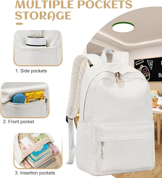 School Backpack for Teen Girls Women Laptop Backpack College Bookbags Middle School Travel Work Commuter Back Pack