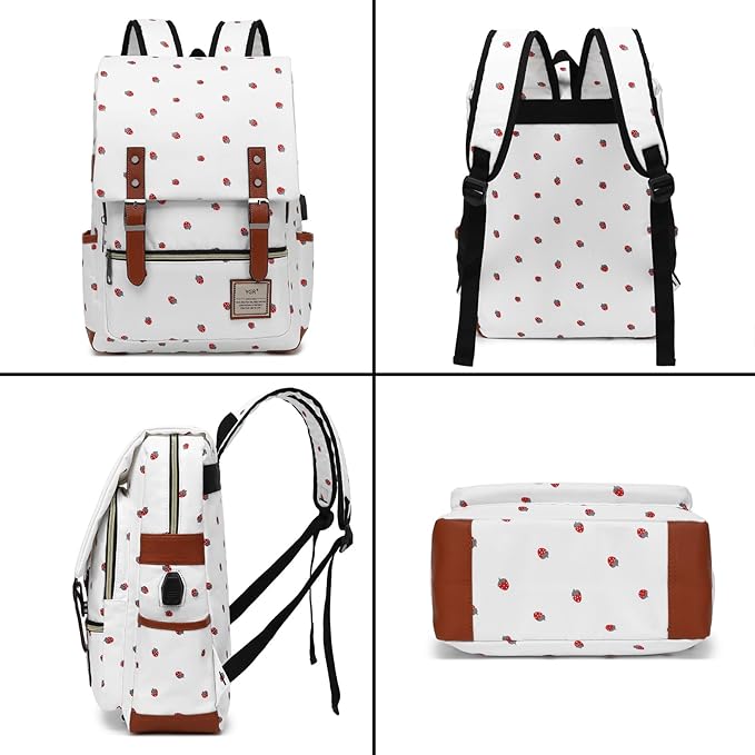 YGR Floral Laptop Backpack for Women, Female, School, Travel, Business, Outdoor Sports, Office, Work