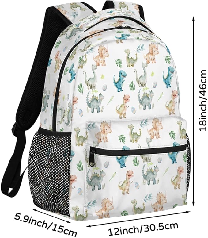 Pardick Dinosaur Animal Backpack for Kids Girls Boys Lightweight School College Students 18in Bookbag Large Capacity Computer Backpacks Laptop Rucksack Travel Gym Hiking Camping Daypack