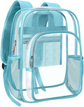 HEEYA Clear Backpack Heavy Duty Transparent Backpack for Security, Sports, Work, Travel, Stadium