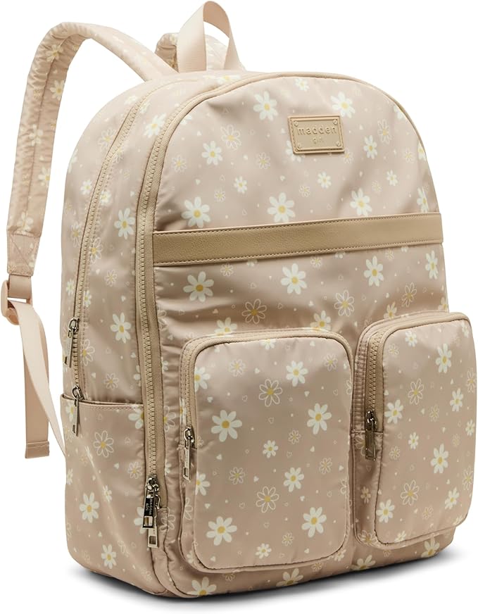 Madden Girl While Backpack, Khaki Daisy