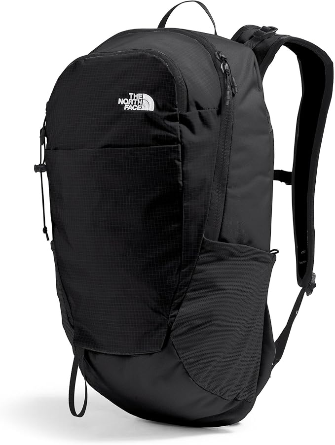 The North Face Basin 18 Liter Technical Daypack with Rain Cover - Unisex Backpack, Sternum Strap, Hiking Pole Attachment, TNF Black/TNF Black-NPF, One Size