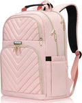 Backpack for Women, School Backpacks for Teen Girls, Stylish Cute Laptop Backpack, Teacher Student College Bookbags, Pink