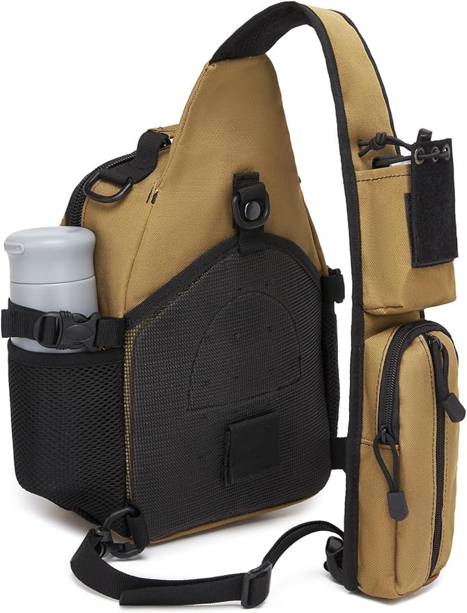 ATBP Small Tactical Holster Sling Backpack Accessories Shoulder Pouch Water Bottle & Radio Holder Crossbody Bag for Men