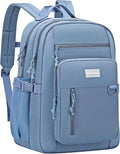 Kids Backpack for School Cute Aesthetic Blue Backpack Girls Student Bookbag Women Travel Lightweight Book Bag