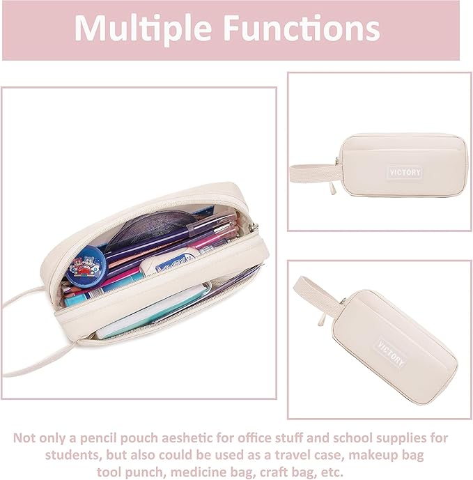 AO ALI VICTORY Backpack for Women Girls Set with Pencil Case 15.6 Inch Laptop School Bag Kids Elementary College Backpacks