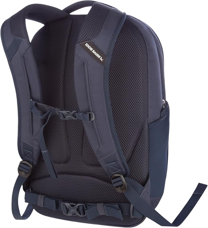 Eddie Bauer Trail Ends Backpack 28L | Laptop Sleeve | Everyday Carry | Travel | Work | Commuting | Stretch Side Pockets | Padded Shoulder Straps | Mesh Back - Brook