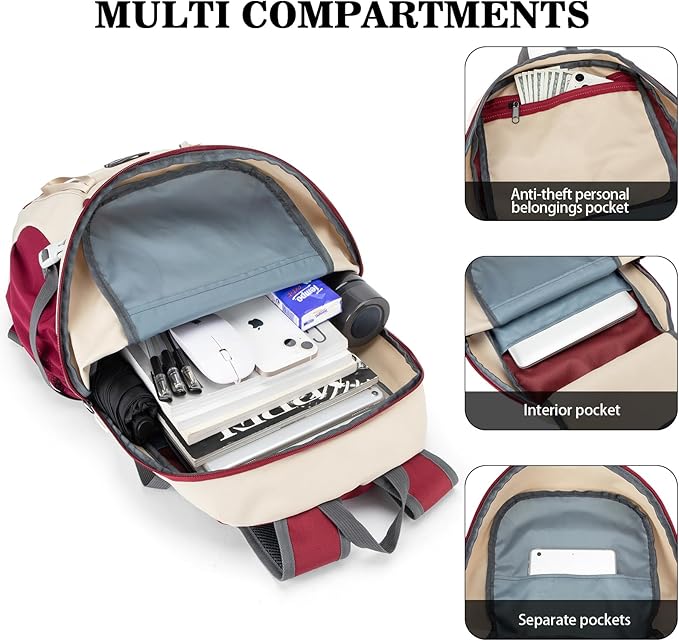 Hiking Backpack,Large 35L Travel Backpacks for Men Women,Water Resistant Ultra Lightweight Foldable Packable Camping Daypack for Outdoor Sports
