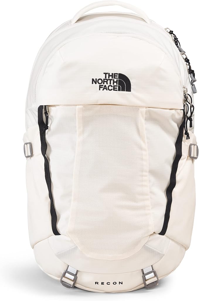 The North Face Women's Recon Everyday Laptop Backpack, Gardenia White/TNF Black, One Size