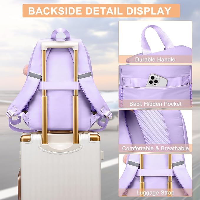 Cute School Backpack for Teen Girls - Multiple Pockets Splash-Proof Book Bag | Girls Student Backpack with Ergonomic Design