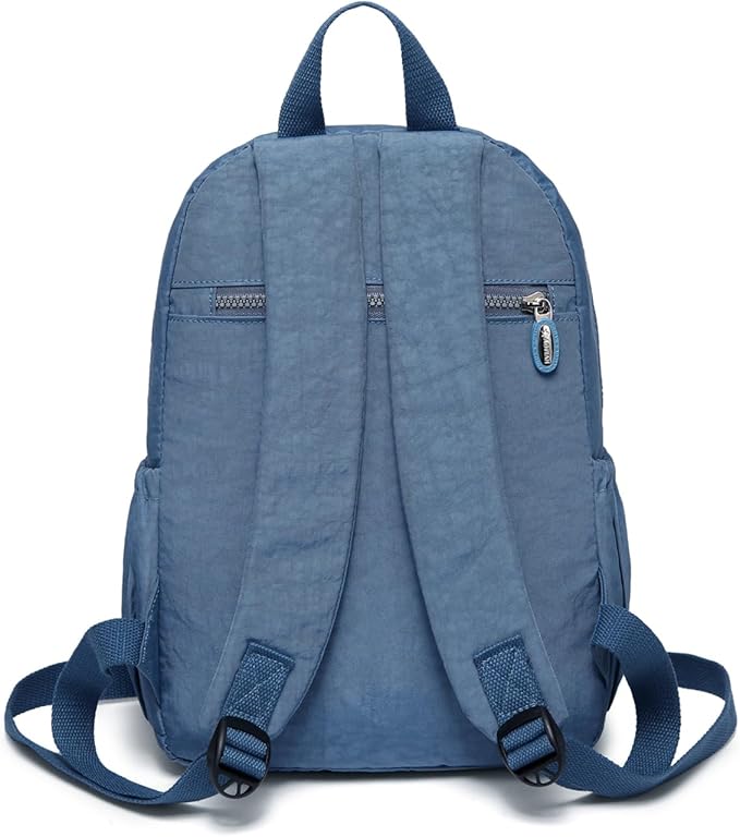 AOTIAN Small Size Backpack, Durable Lightweight Daypack for Women Girls & Boys Hiking Travel Sports, Light Blue