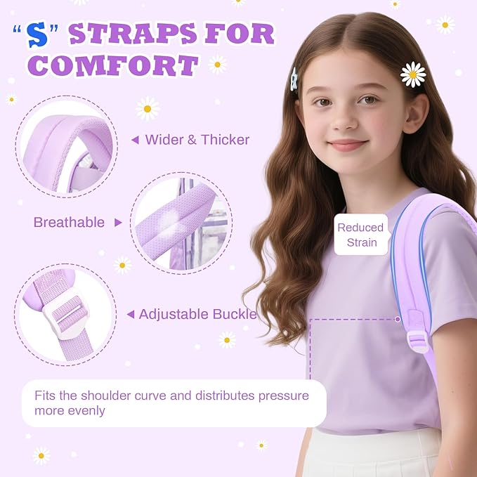 Clear Backpack for School,Heavy Duty PVC Transparent Bookbag for Girls Stadium Approved See Through Backpack