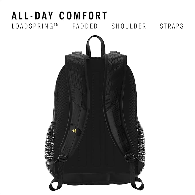 adidas Primetime Large Backpack for women and men, big bag with laptop sleeve