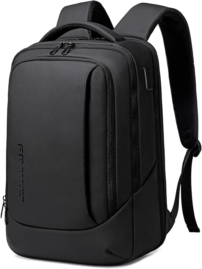 FENRUIEN Laptop Backpack for Men, 15.6 Inch Work Backpack, Water-Resistant 1800D Oxford for Office/Commute/Travel