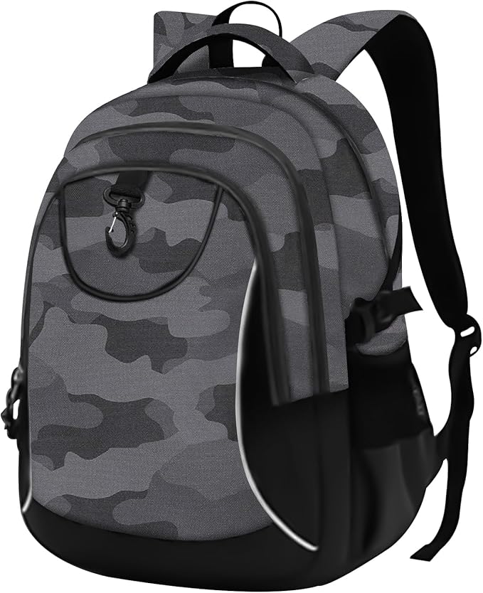 rickyh style School Backpack Travel Bag for Men & Women Lightweight College Back Pack with Laptop Compartmen (23SHENHUI)