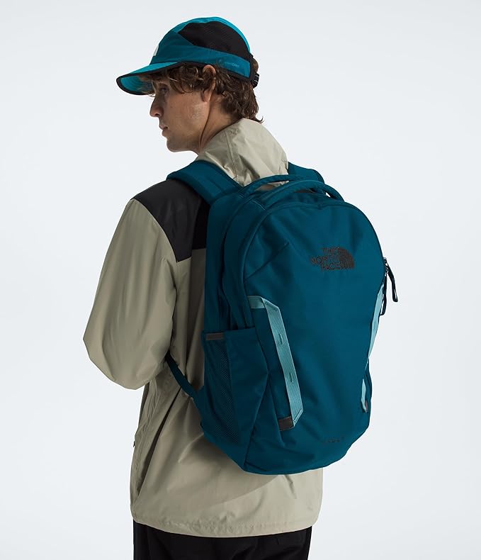 The North Face Vault Everyday Laptop Backpack - PFAS Free, Midnight Petrol/Algae Blue, One Size