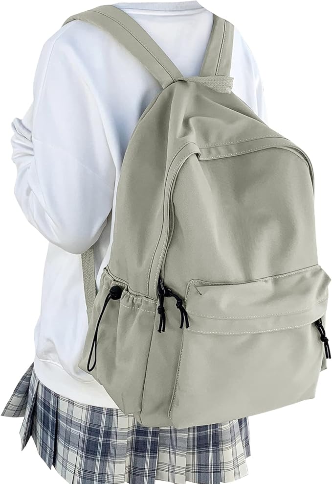 Lightweight Basic Backpack For High School,College Bookbag For Womens,Travel Laptop Backpacks For Teen Girls,School Bag Casual Daypack(Green)