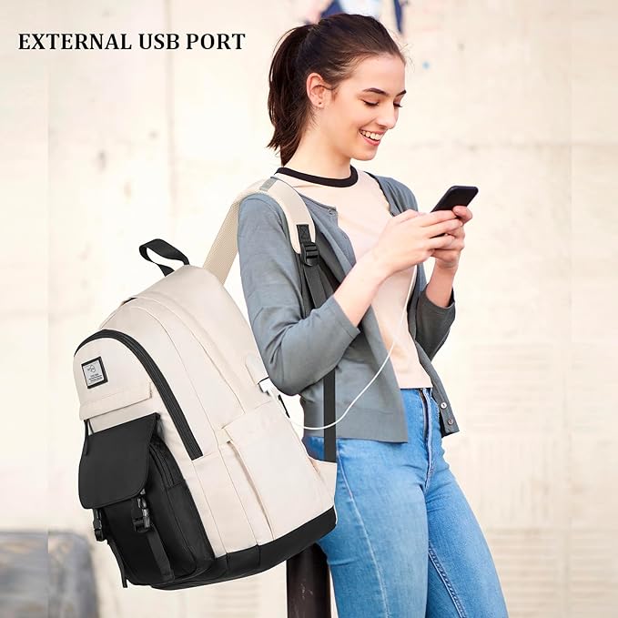 MOMUVO Backpacks for Teen Girls Women,17.3 Inch Laptop School Backpack Cute College Backpack Bookbag for Students