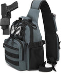 ATBP Small Tactical Holster Sling Backpack Accessories Shoulder Pouch Water Bottle & Radio Holder Crossbody Bag for Men