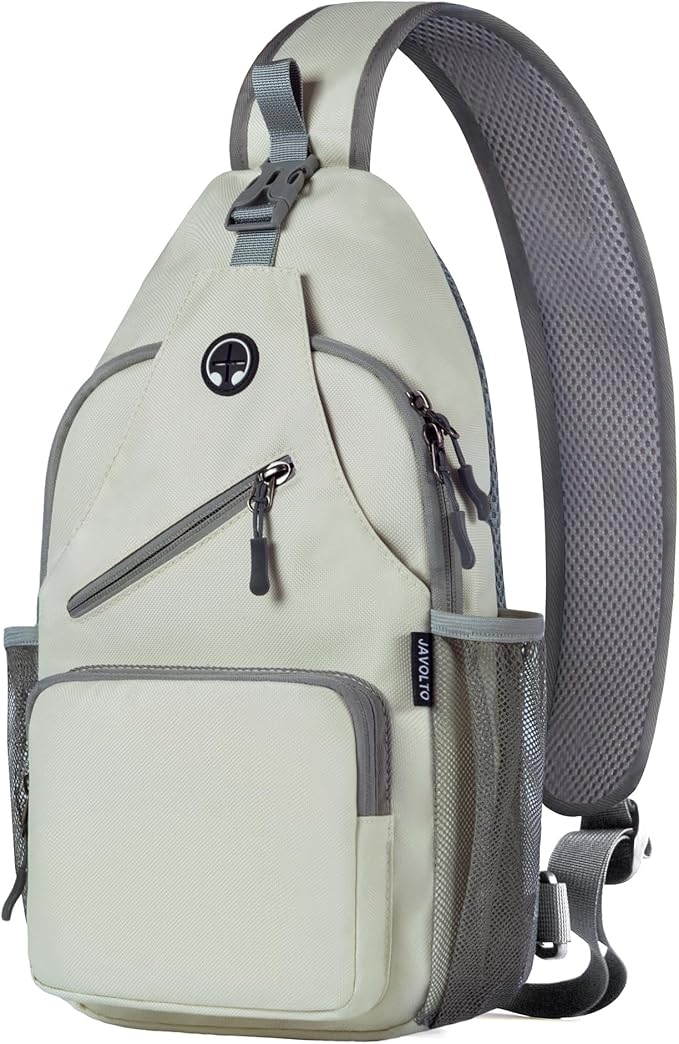 Sling Bag for Men Crossbody Backpack, Small Sling Backpack Mens Shoulder Bag, Casual Daypack Hiking Bag for Travel