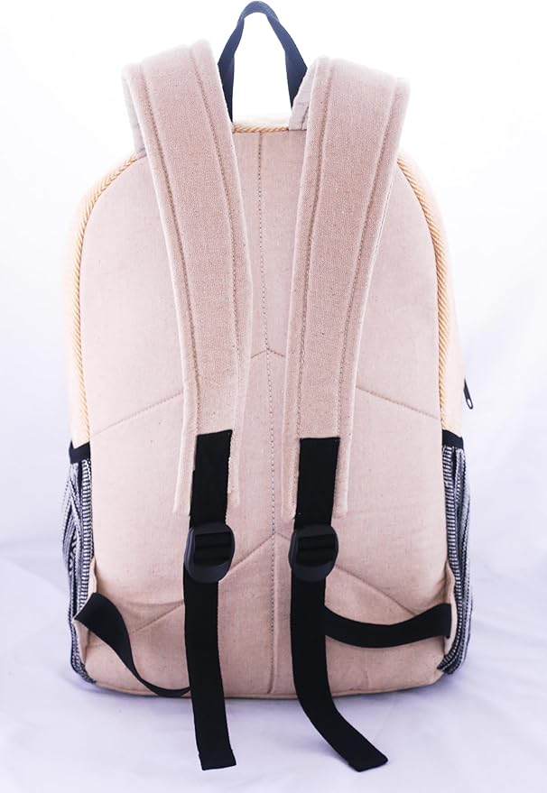 Anitya Hemp Backpack, Multi-Functional Pockets, Eco-Friendly, Unisex, Hiking Daypack, Durable Rucksack (AHLB013)