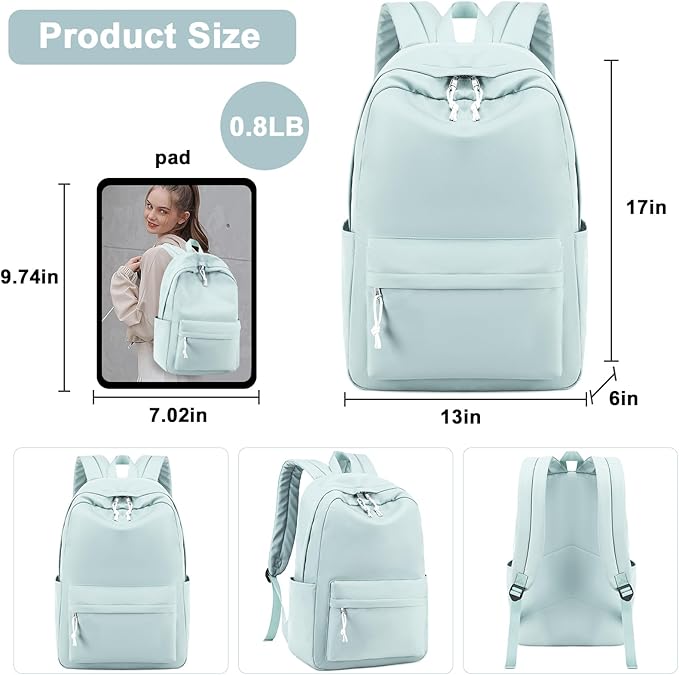School Backpack for Teen Girls Women Laptop Backpack College Bookbags Middle School Travel Work Commuter Back Pack