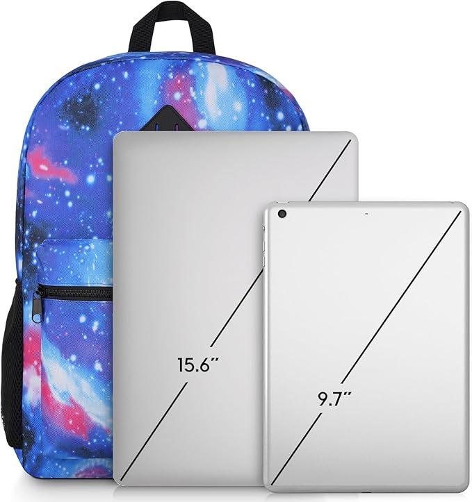 YAMTION Unisex School Backpack,Casual Bookbag Adults and Teens Schoolbag with USB Port for High School College Office Work Travel
