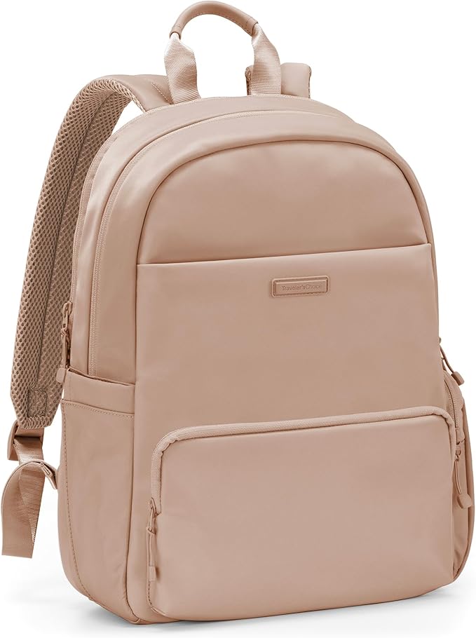 Traveler's Choice Women's Iria 20L Backpack, Latte Beige