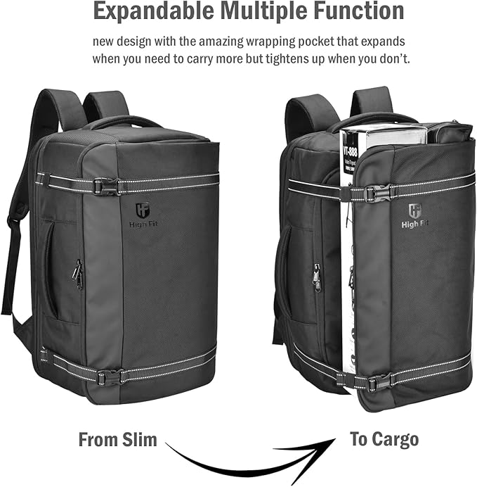 Travel Backpack 40L, TSA Friendly Airline Flight Approved Carry On Laptop Backpacks Lightweight Business Knapsack,Large Capacity Rucksack,Weekender Bag Daypack,Fits 17.3 Inch Laptop