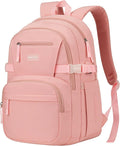 Backpack for School Girls, Cute High School Backpacks for Teens Women Student Large Bookbag 15.6 Inch Laptop Bag with USB Charger Port for College Work Travel Trip (Pink-2)