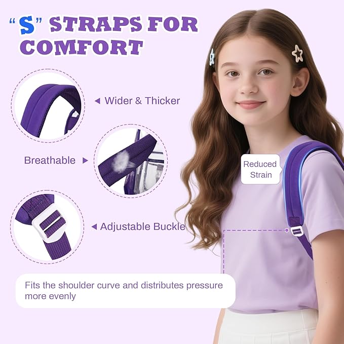 Clear Backpack for School,Heavy Duty PVC Transparent Bookbag for Girls Stadium Approved See Through Backpack