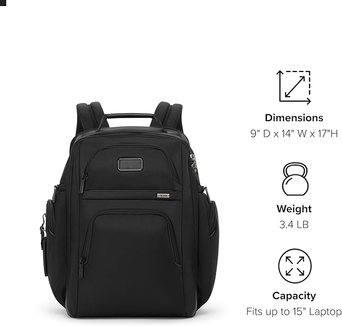 Tumi Unisex Tumi Brief Pack, Black, One Size