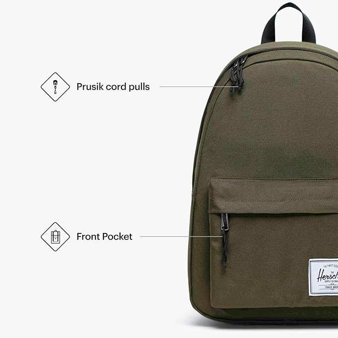 Herschel Supply Co. Unisex Herschel Classic Backpack Ivy Green, XL - 30L