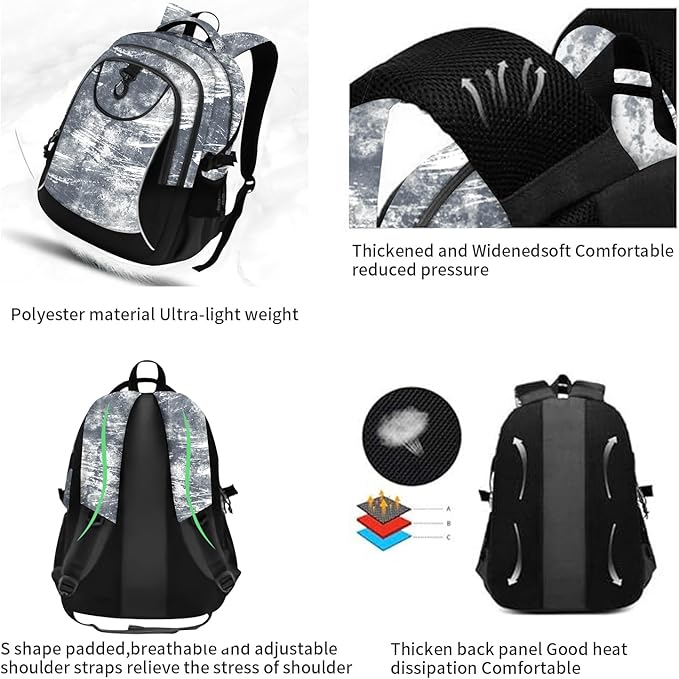 rickyh style School Backpack Travel Bag for Men & Women Lightweight College Back Pack with Laptop Compartmen (23MOSE)