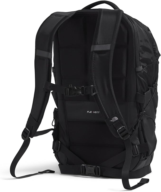 The North Face Borealis Commuter Laptop Backpack - Water Repellent, Laptop Sleeve, Large Main Compartment, TNF Black U Borealis Patch/TNF White, One Size