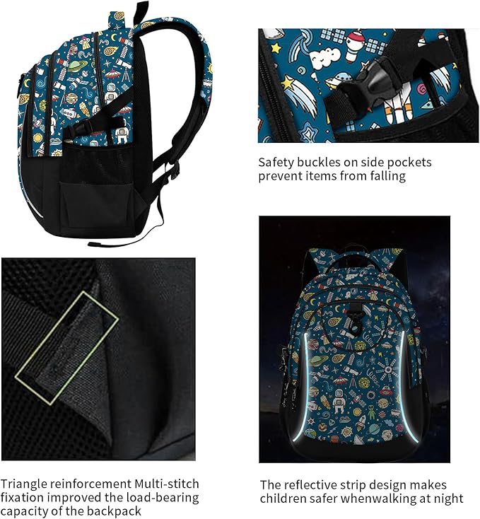 rickyh style School Backpack Travel Bag for Men & Women Lightweight College Back Pack with Laptop Compartmen (23YUZHOU)