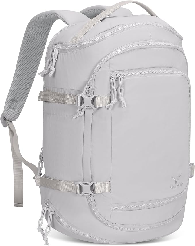 Hynes Eagle Travel Laptop Backpack 16 inches Lightweight Flight Approved Carry on Personal Item Bag Weekender Bag Daypack 20L Light Grey Blue