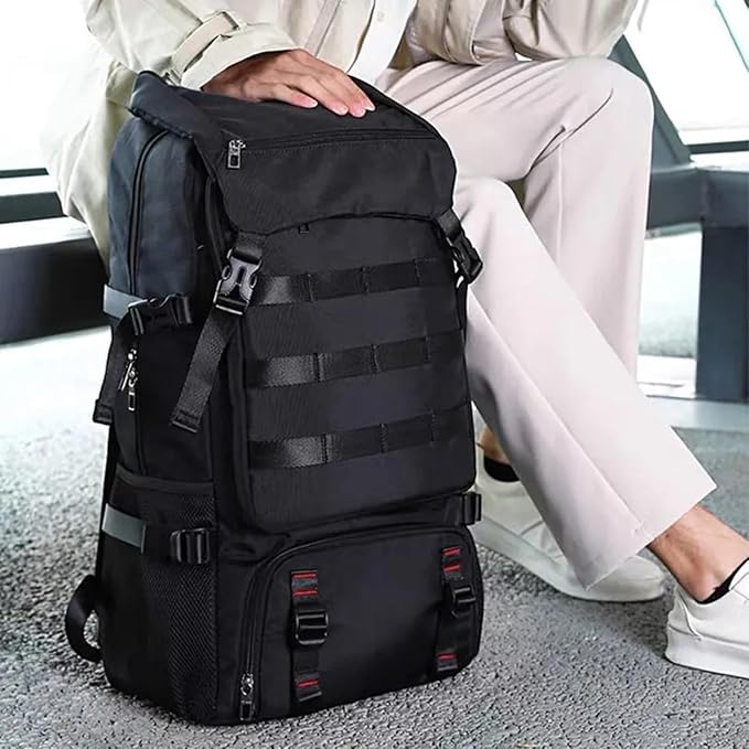 40L Travel Backpack, 15.6 Inch Laptop Backpack for Men Women, Waterproof Rucksack Casual Daypack with Shoe Compartment for Work Business Hiking