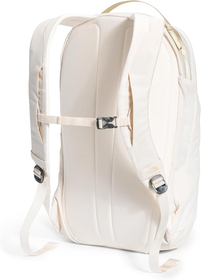 The North Face Women's Isabella 3.0 Backpack | Everyday Travel Bag with 16" Laptop Sleeve, Water-Repellent Finish, Women-Specific Fit, Gardenia White Dark Heather/Gravel-NPF, One Size