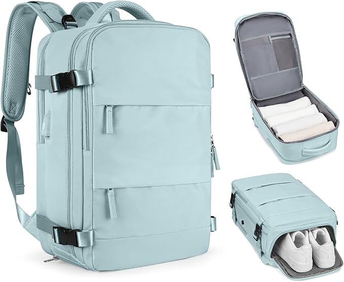 Personal Item Travel Backpack For Women Men Airline Approved Carry On Backpack Flight Approved Waterproof Sports Luggage Backpack Casual Daypack Small Hiking Backpack