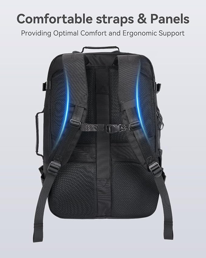 Arxus 40L Travel Backpack for Men Women, Business Laptop Bag Fits 16", TSA Approved Carry on Luggage, Expandable Rucksack