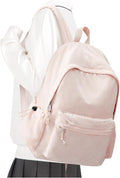 School Backpack for Teens Boys Girls Cute Corduroy Bookbag Classic Casual High School Bag Lightweight College Backpack For Women Men(Pink)
