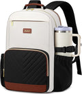 Laptop Backpack for Women Bookbag: 17 inch Work School Backpacks with Pouch Pocket for Large Capacity Cup & USB Charger College Book Bag Travel Business Nurse Teacher Bookbags Anti-theft Back Pack