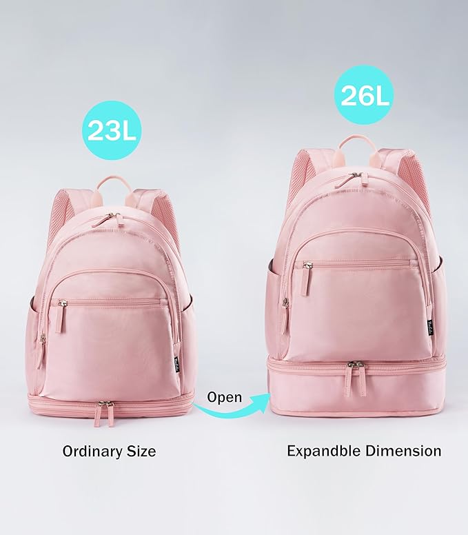 Gym Backpack for Women Men, Lightweight Gym Bag with Shoe Compartment, Waterproof Workout Backpack with Wet Pocket